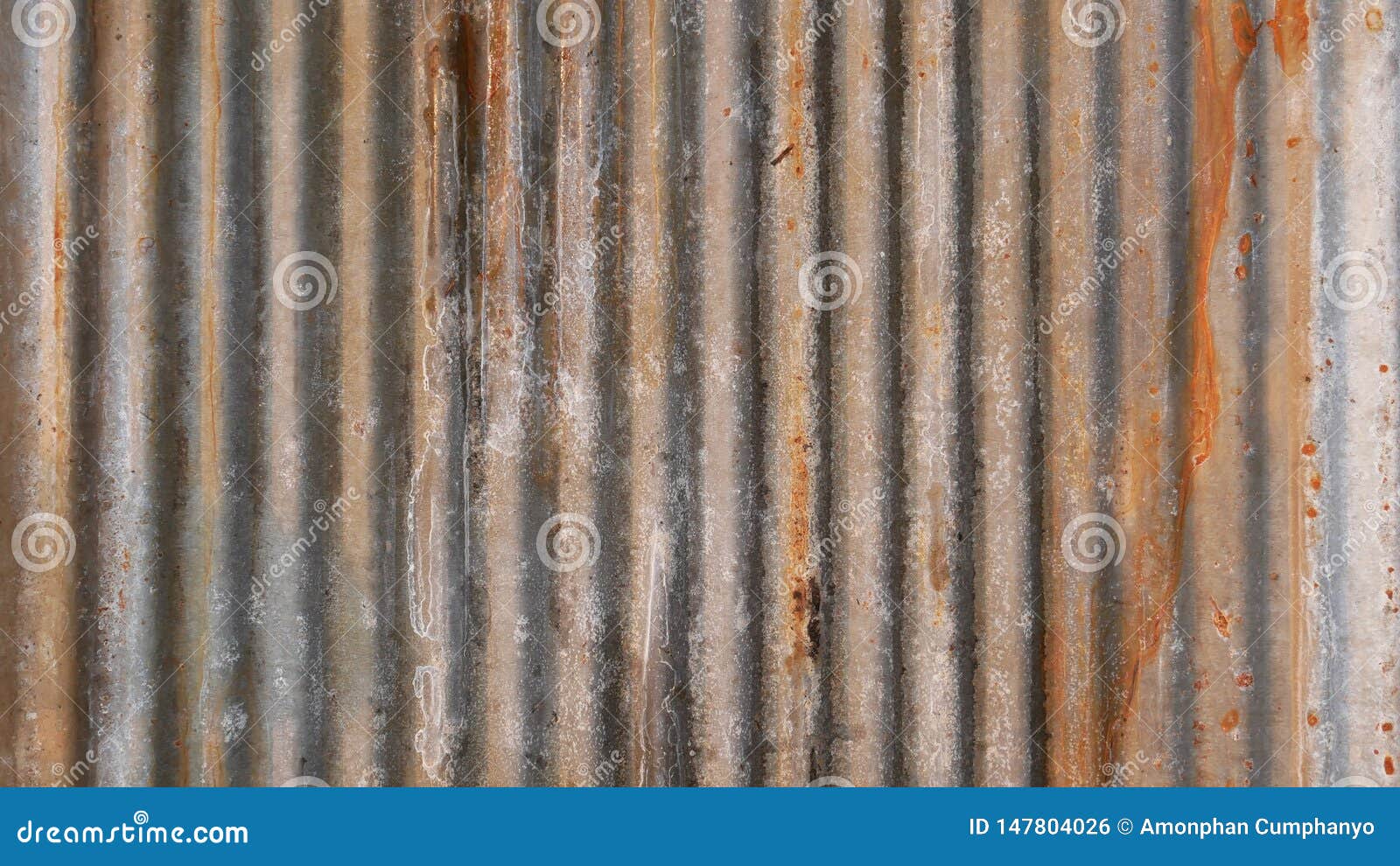 rusty metal plate grunge background.zinc roof texture