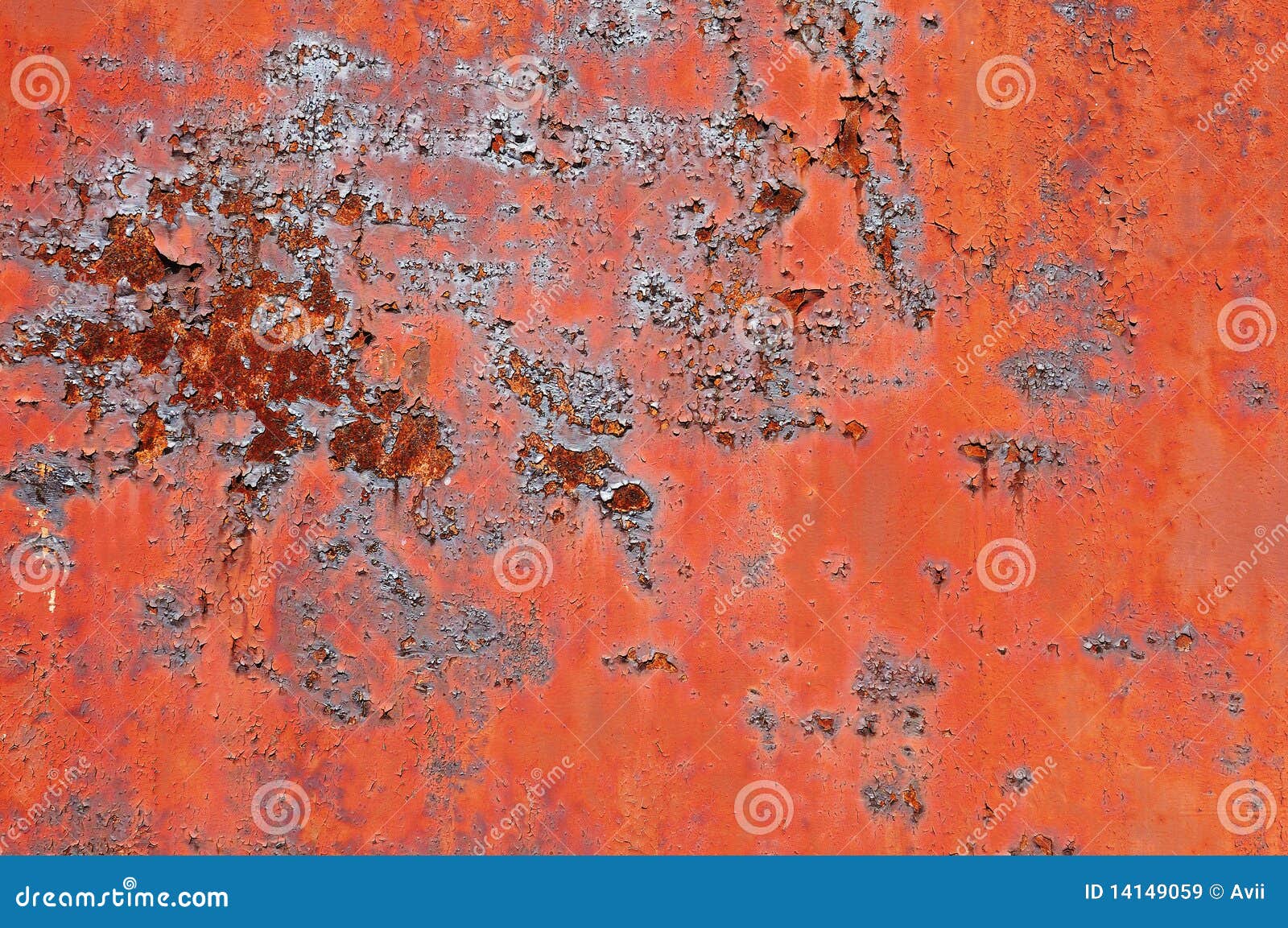 Rusty Metal Surface with Old Peeled Paint Stock Image Image of steel