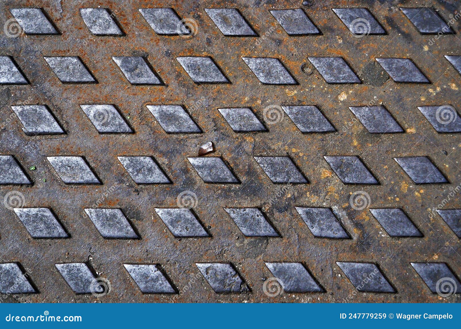 rusty metallic surface background on floor, rio