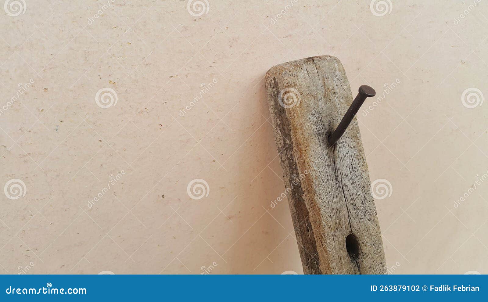 Rusty Nail Stuck in Old Wood Stock Photo Image of flooring, weapon