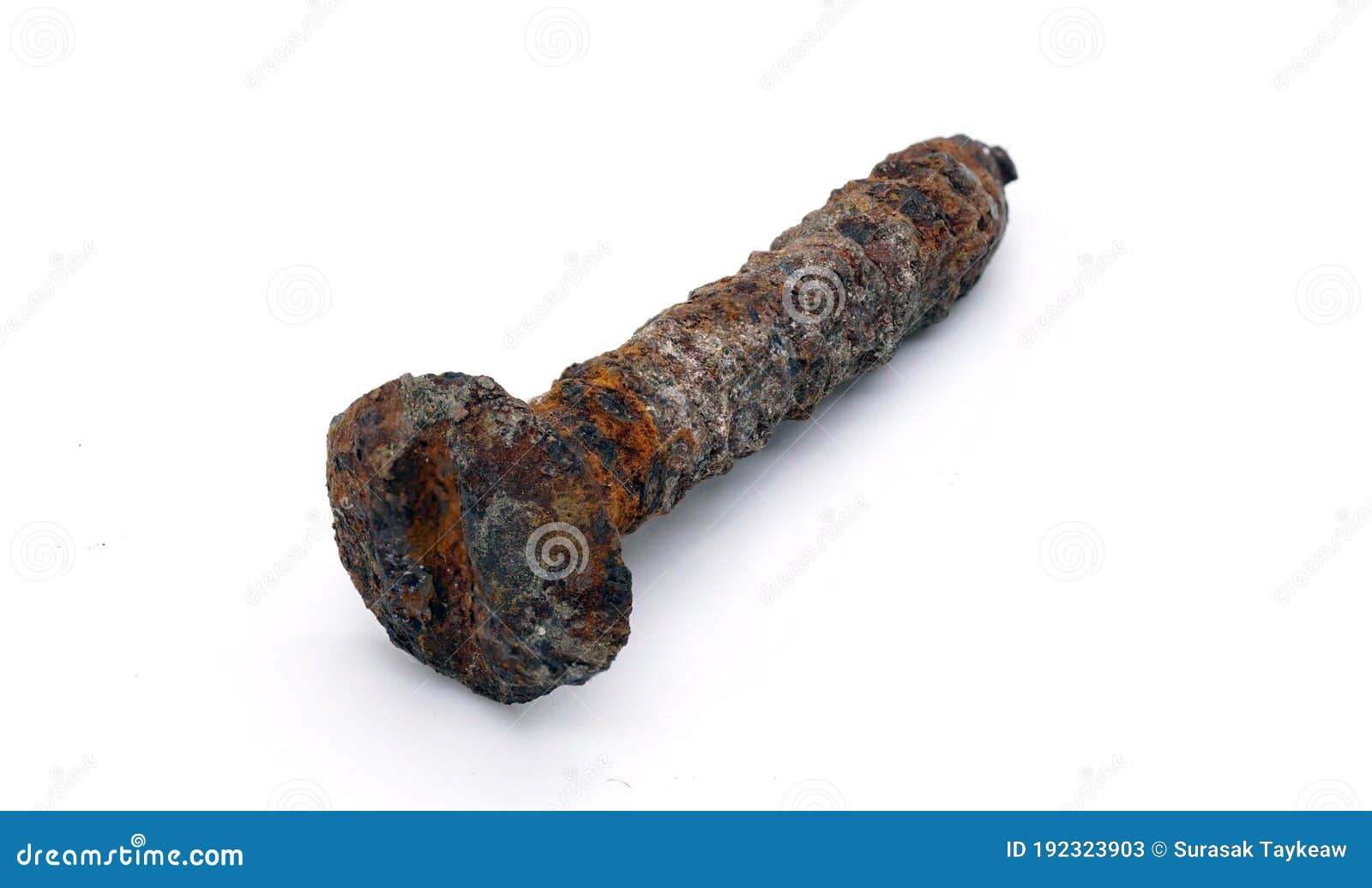 Rusty Old Bolt,the Bolts are Rusty. Stock Image Image of brown, iron