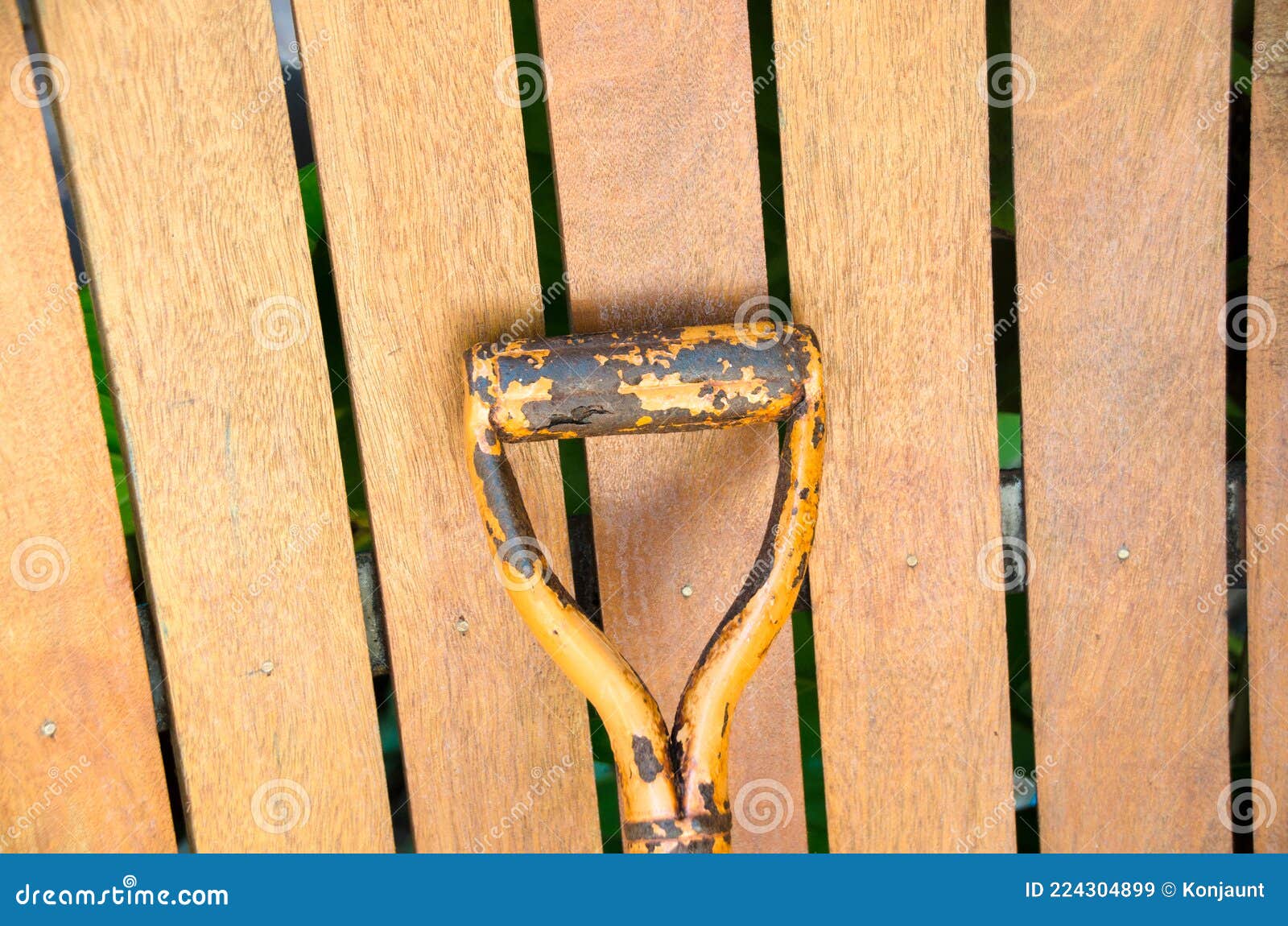 Rusty Old Broken Closeup.a Broken Shovel Stock Image Image of