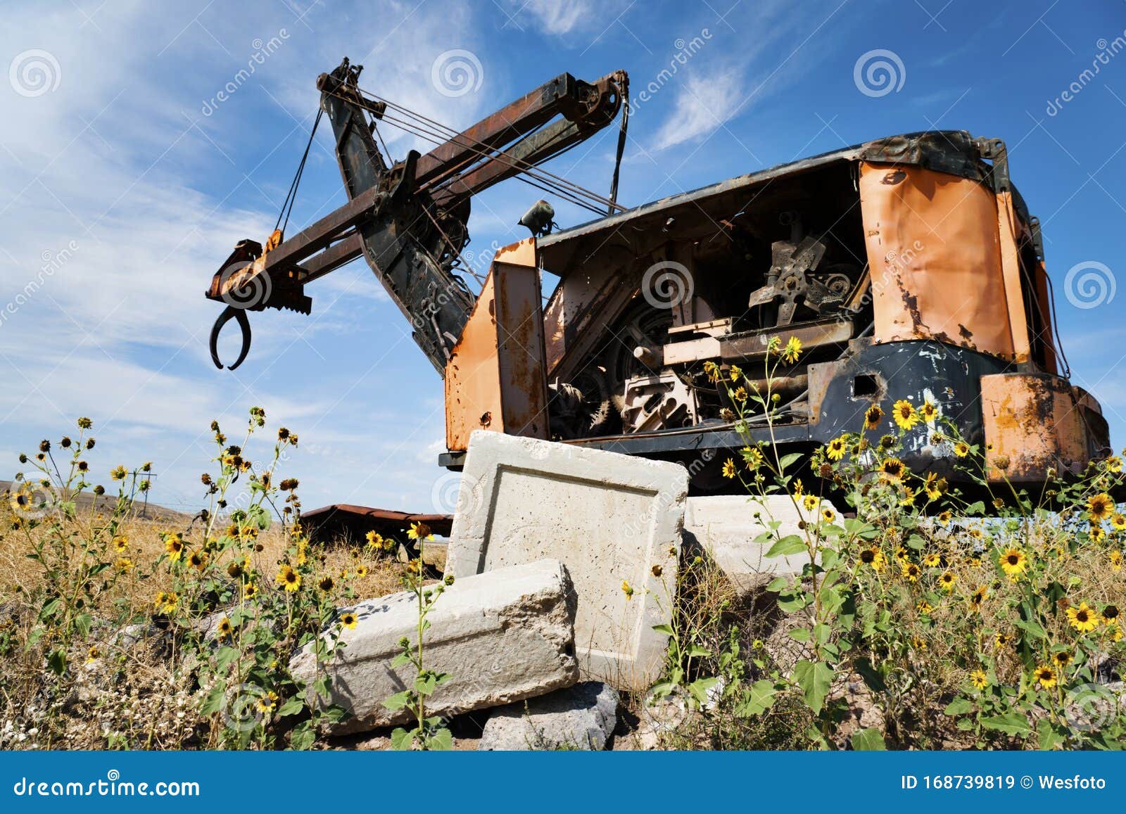 Heavy Equipment Rusty Old Claw Stock Image Image of heavy, excavation