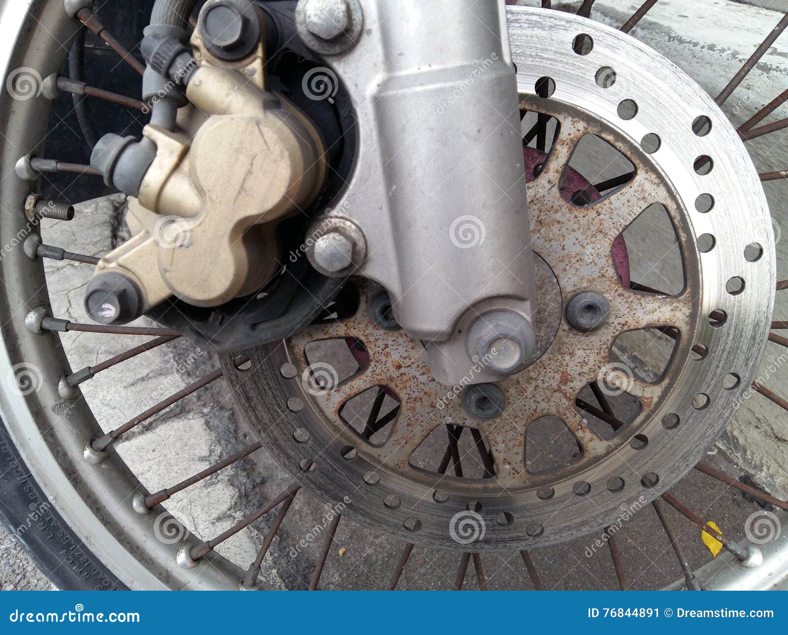 Rusty Old Motorcycle Disc Brakes Stock Image Image of motorcycle