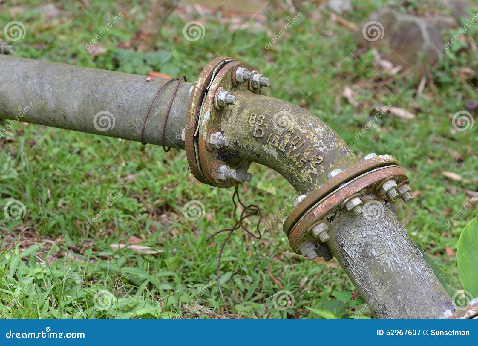 Rusty Old Water Pipe stock image. Image of outdoor, weathered 52967607