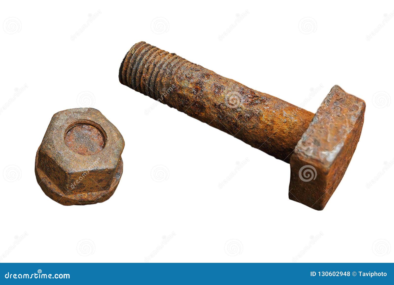 Rusty and nut stock photo. Image of repair, detail, build 130602948