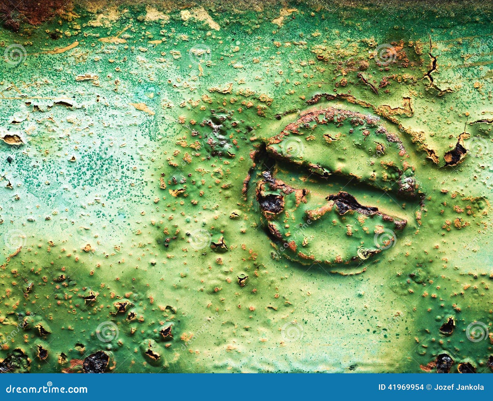 Rusty in paint stock photo. Image of iron, material, steel 41969954