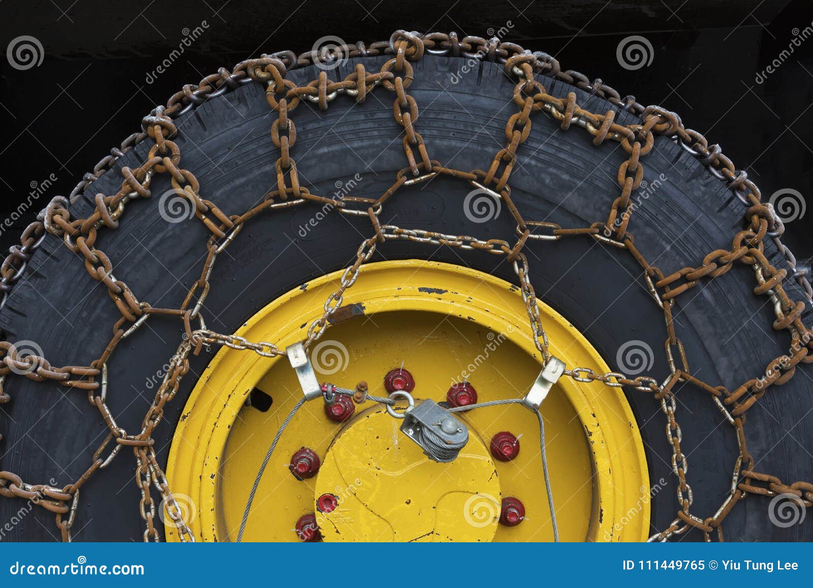 Rusty snow chains stock image. Image of grungy, steel 111449765