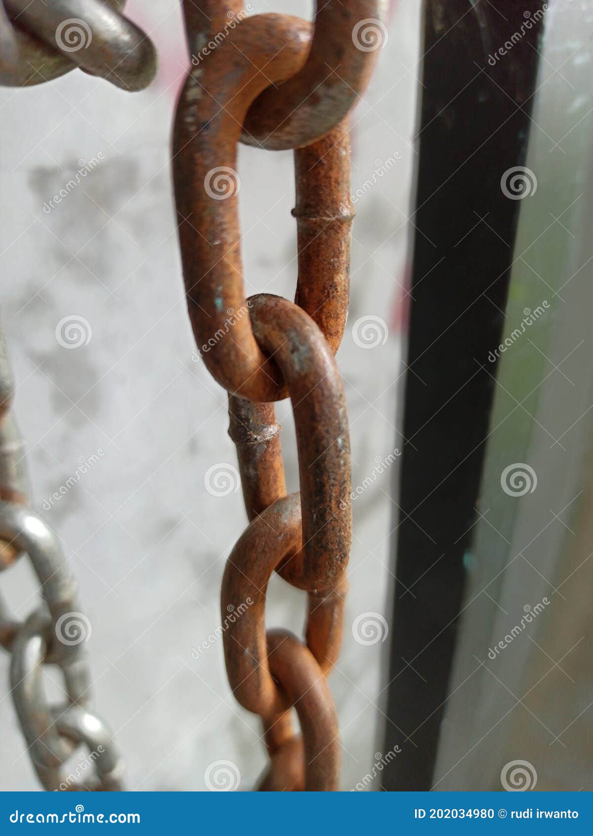 The rusty steel chain stock photo. Image of rusty, steel 202034980