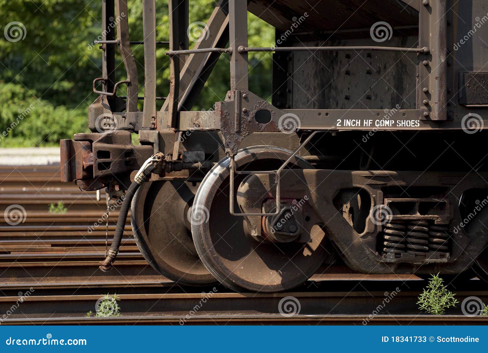 Rusty Steel Railroad Car Wheels Stock Photos Image 18341733