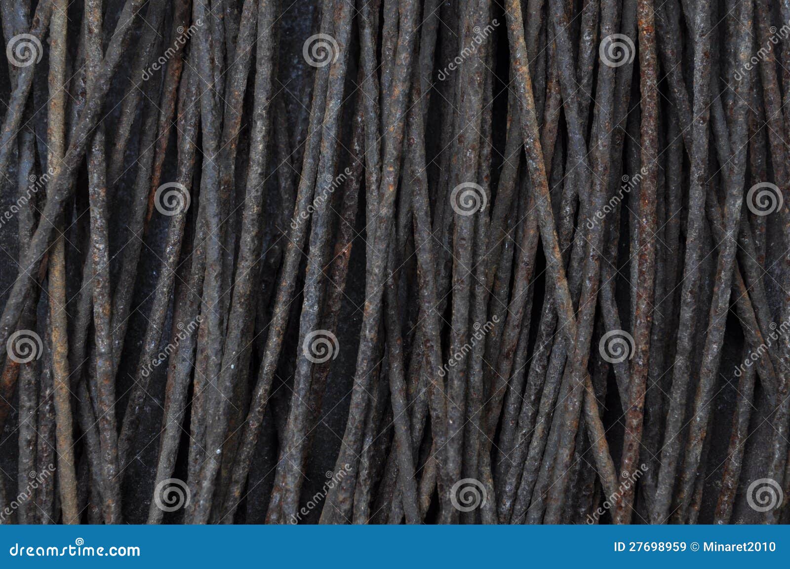 Rusty Steel Wire Construction Stock Image Image of hard, abstract