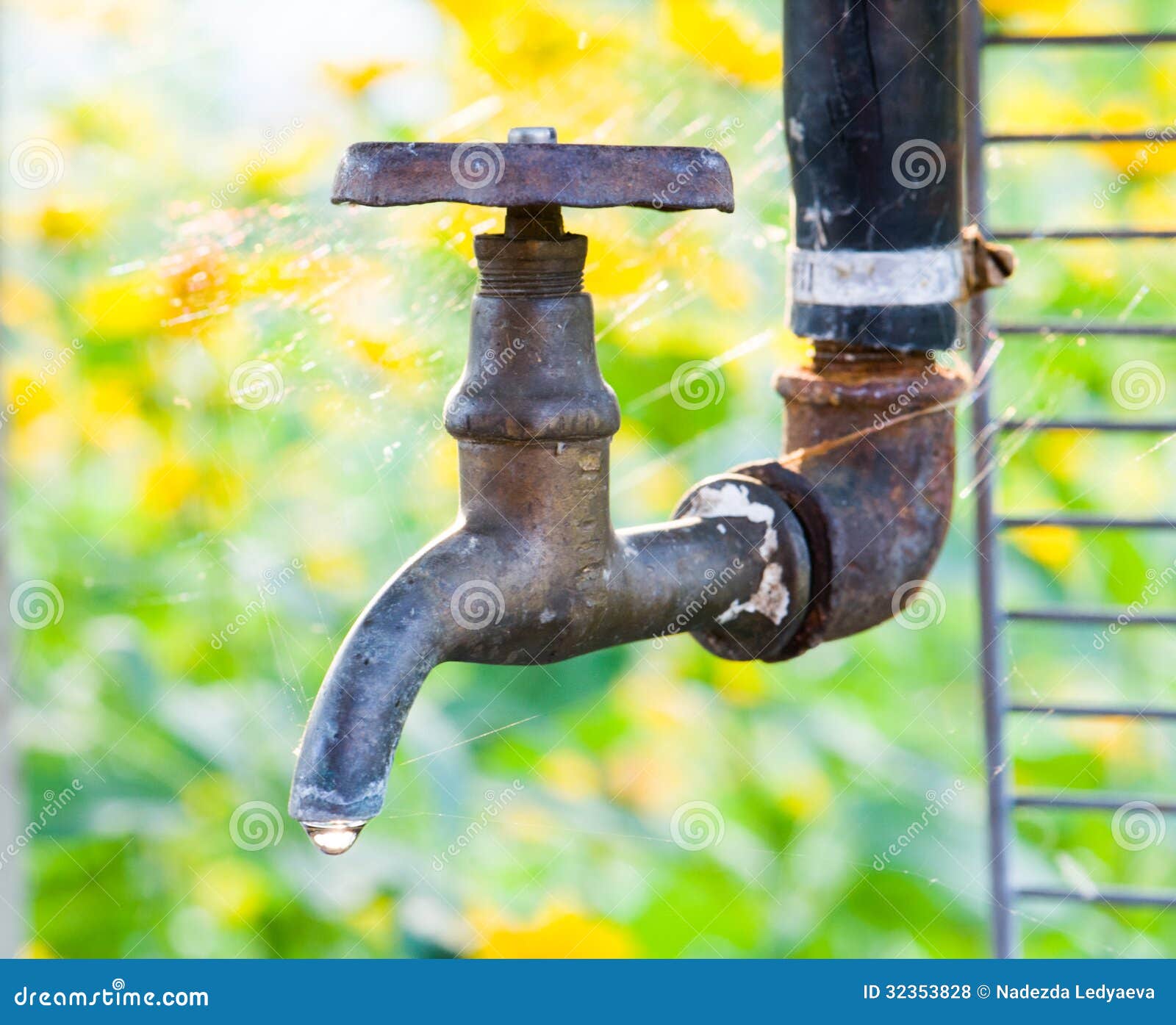 Rusty tap water stock photo. Image of metal, drink, grunge 32353828