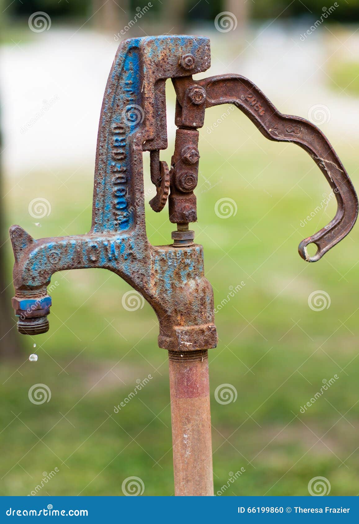 Rusty Water Pump stock photo. Image of copper, paint 66199860