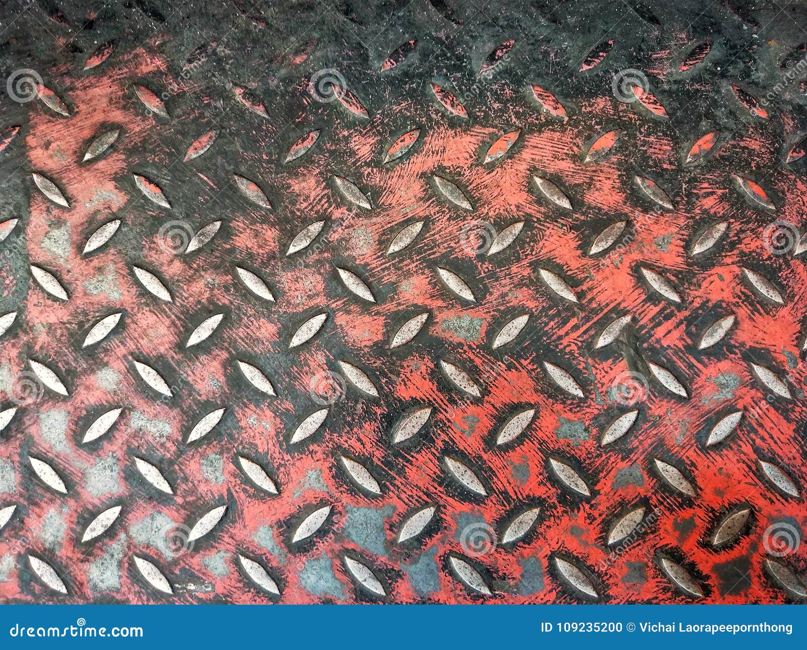 Rusty Weathered Metal Diamond Plate Stock Photo - Image of industrial