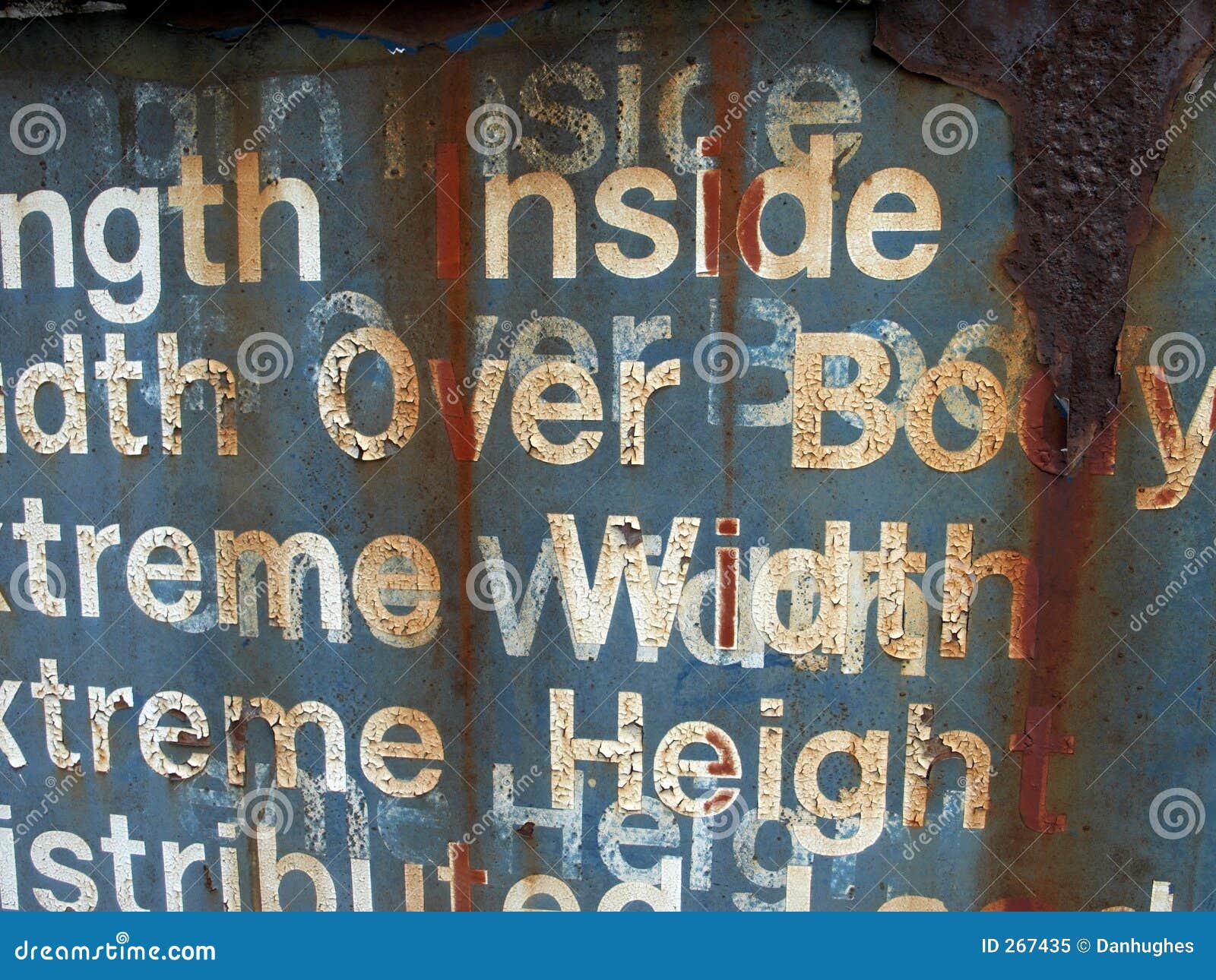 Rusty words stock image. Image of iron, flaking, word, decaying 267435