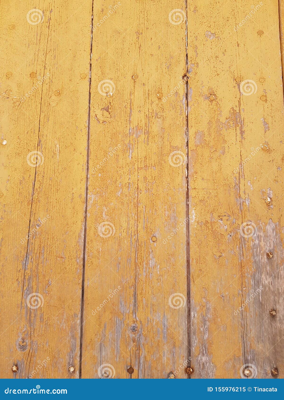 rusty yellow mustard wood door