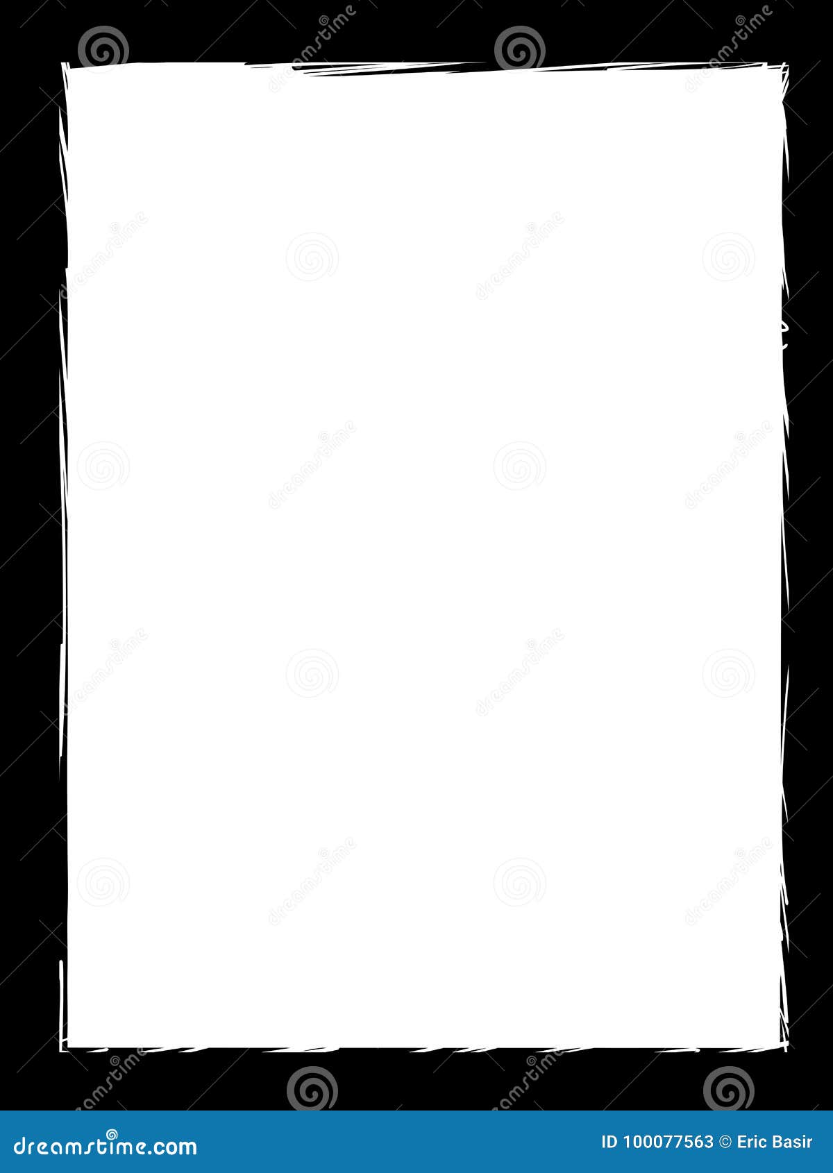 Ruw Rand Leeg Kader Stock Illustratie. Illustration Of Klem - 100077563