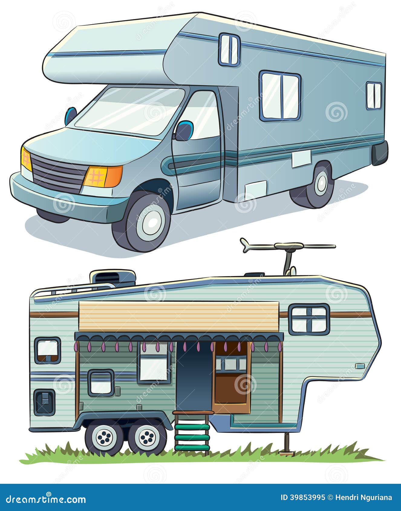 RV Car stock vector. Illustration of portable, stay, object - 39853995