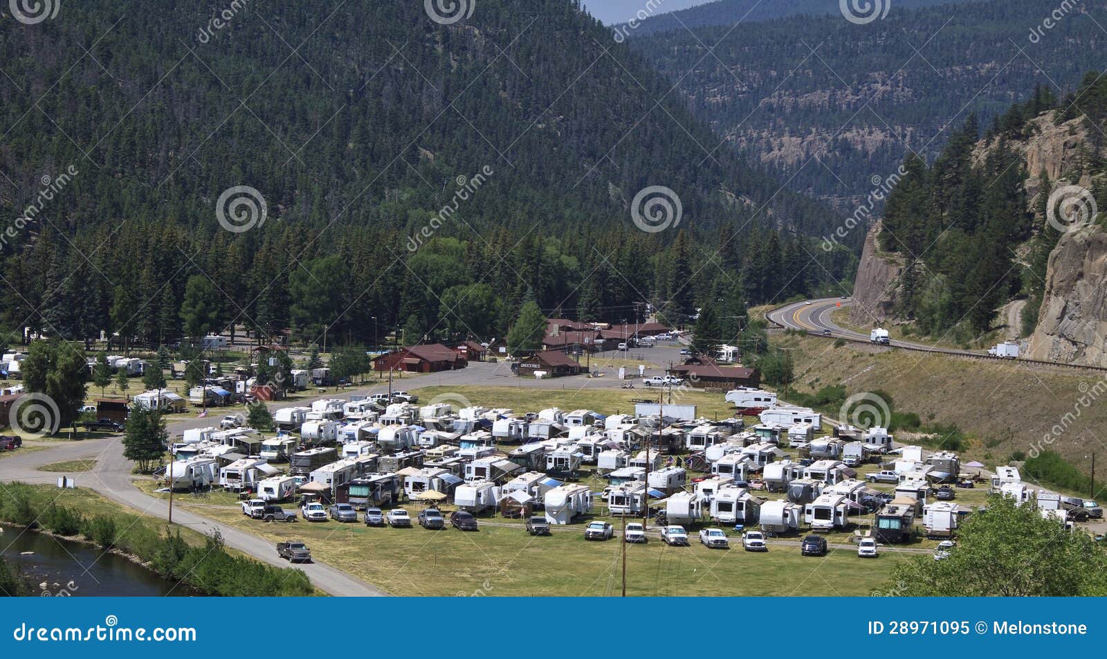 RV park stock image. Image of field, home, commercial - 28971095