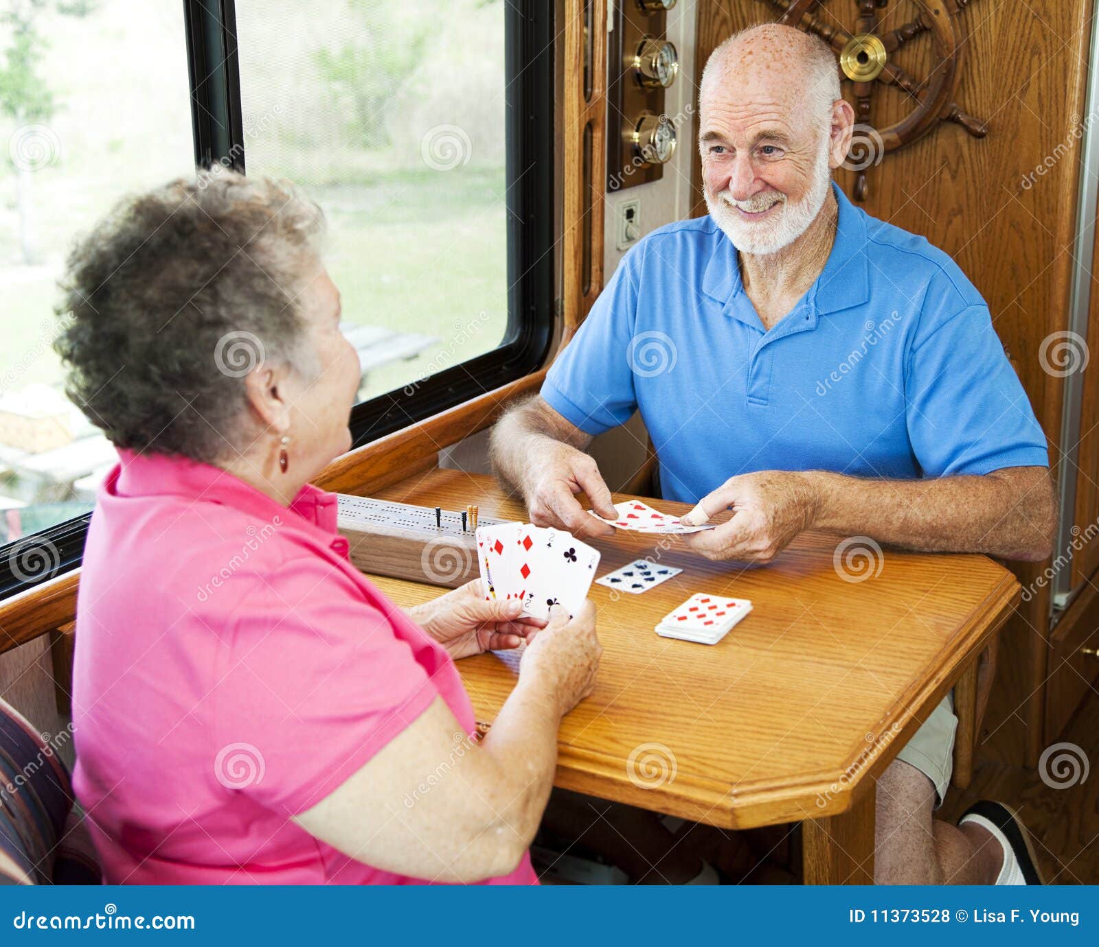 RV Seniors Card Game Royalty Free Stock Photos Image 11373528