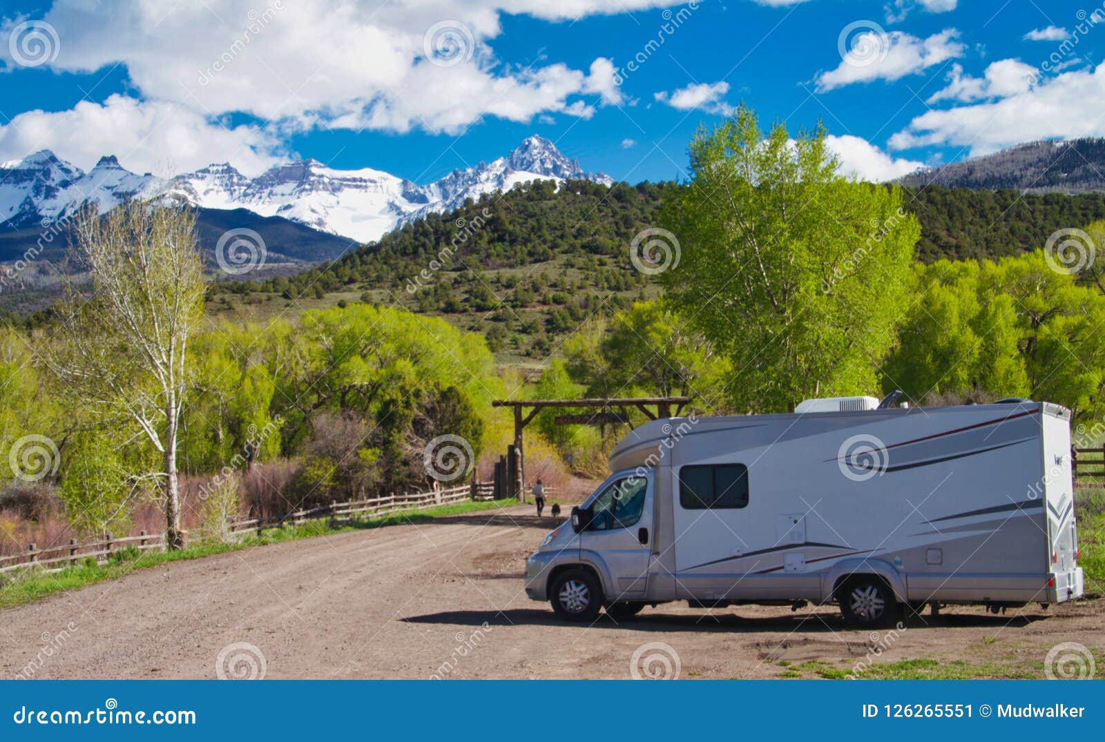 RVing Near Ridgway stock image. Image of town, foot - 126265551