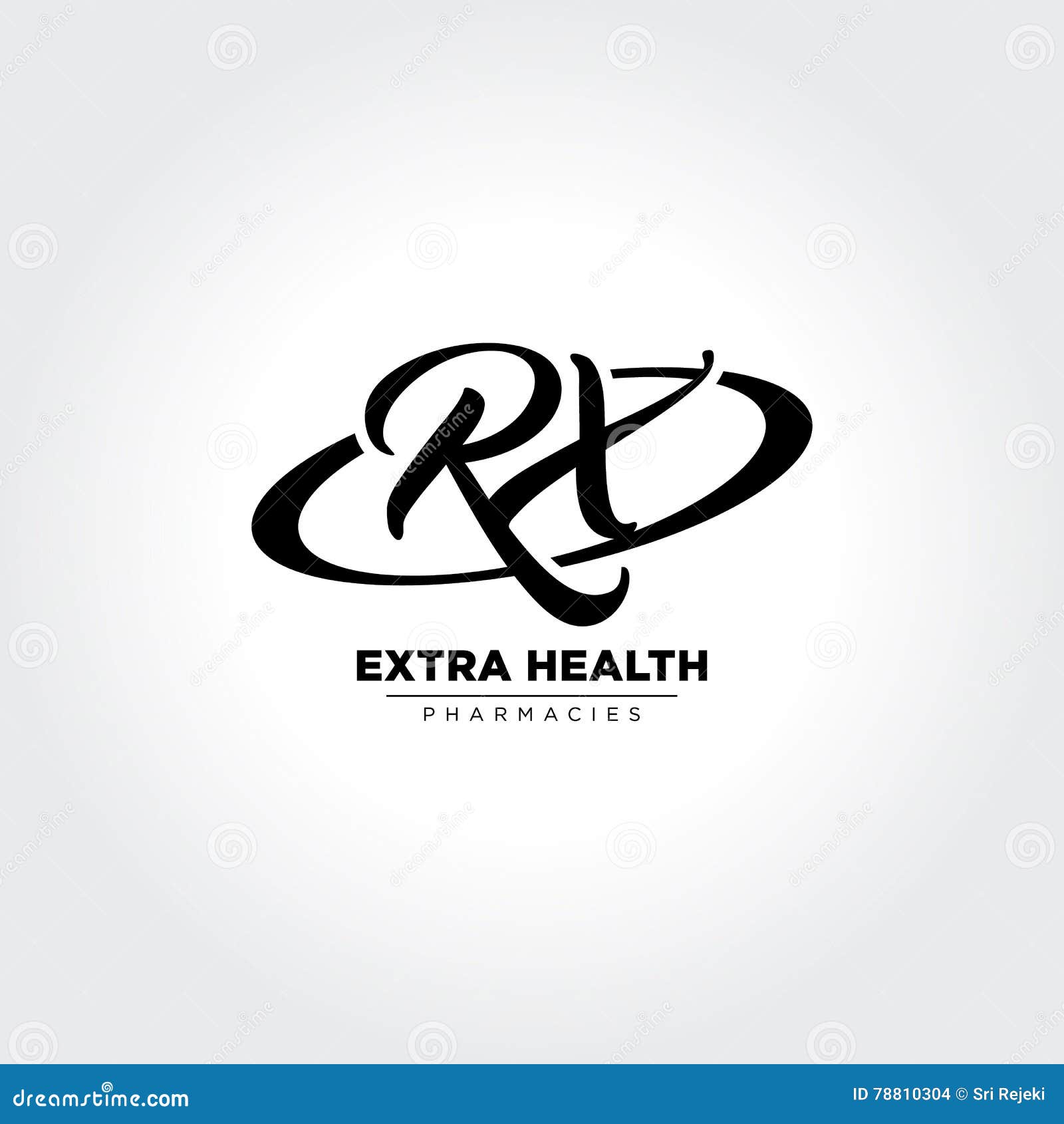 Rx Initial Symbol In Circle Creative Pharmaceutical Design