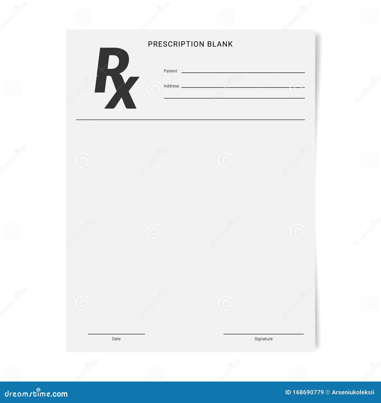 Blank Prescription Pad Template