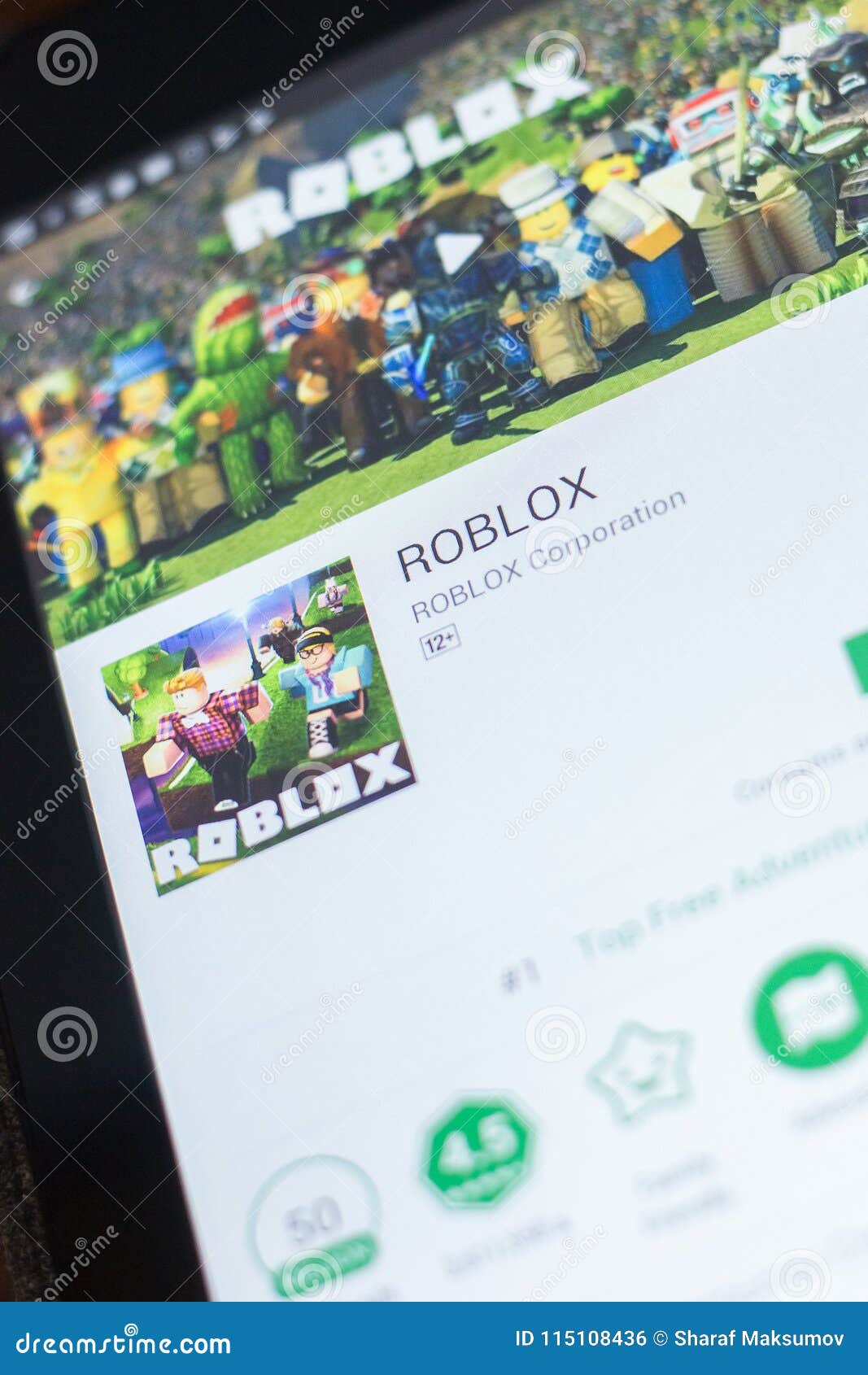 Ryazan Russia April 19 2018 Roblox Mobile App On The Display Of Tablet Pc Editorial Photo Image Of Smartphone Mobile 115108436 - detox roblox