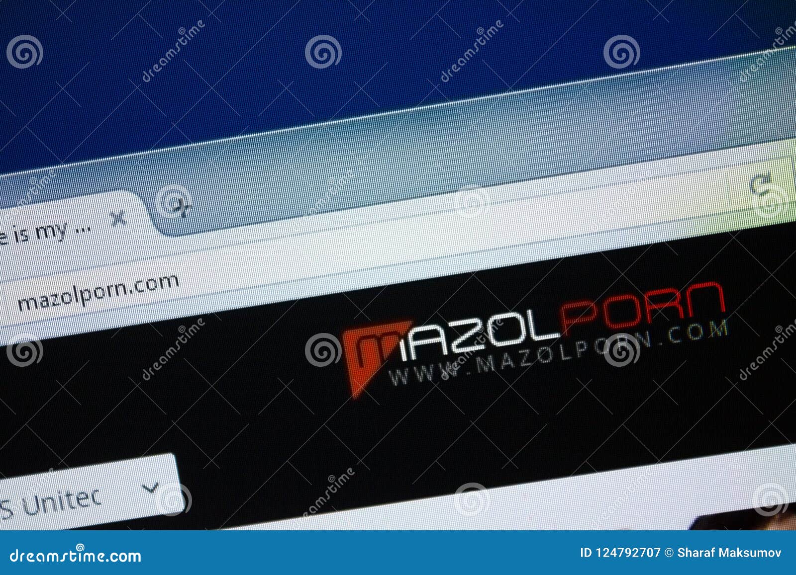 Ryazan, Russia - August 26, 2018: Homepage Of Mazol Website On The Display  Of Pc. Url - Mazolporn.com Stock Photo 124792707 - Megapixl