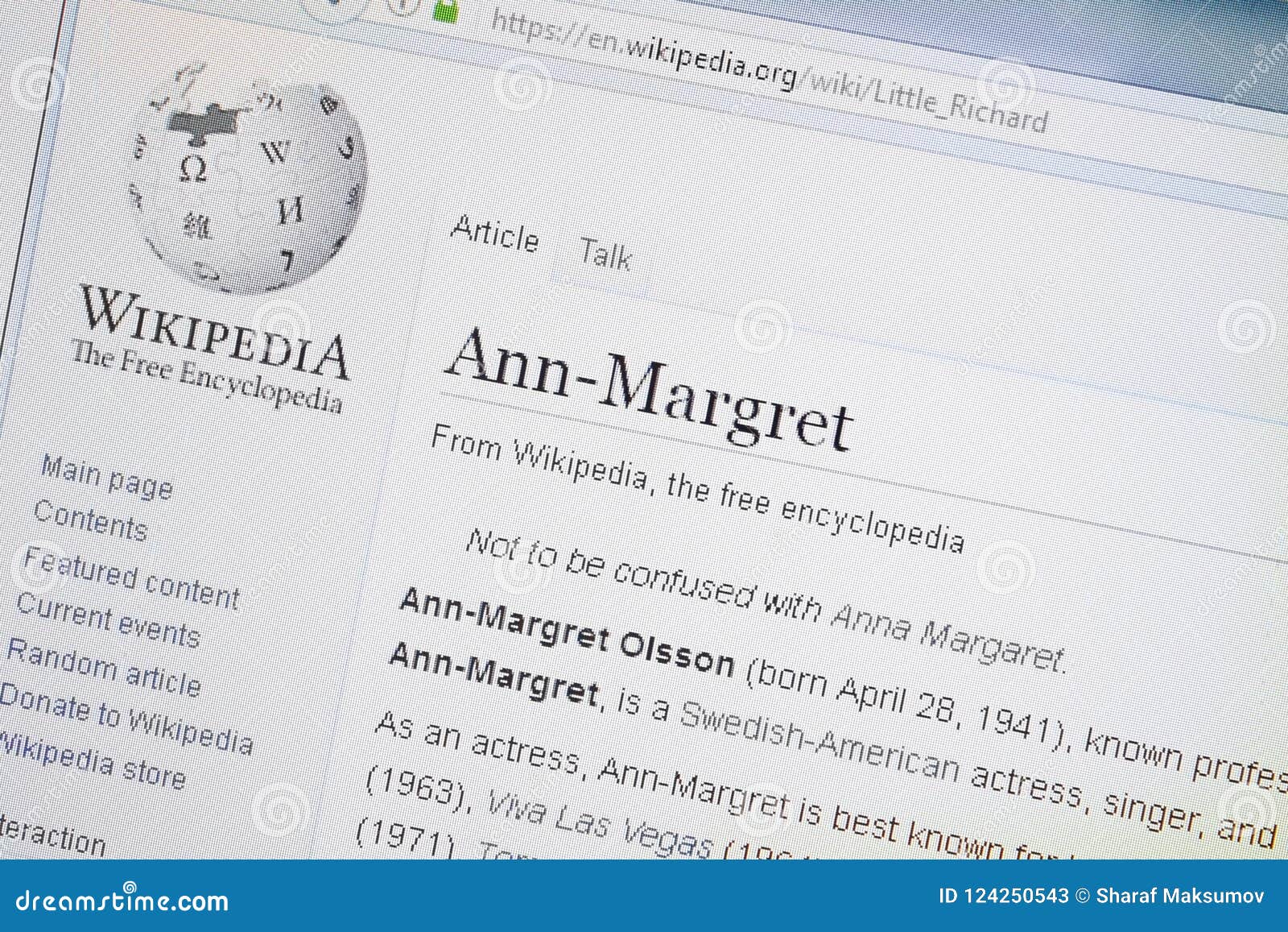 Page actress ann Ann Margret: