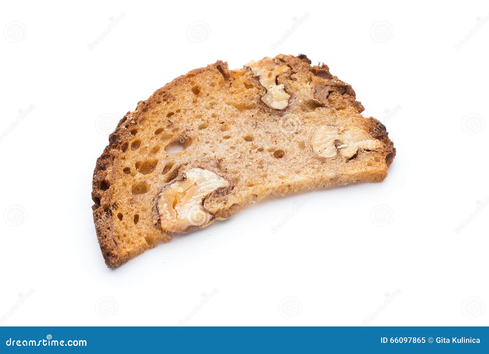 Rye Bread Crisps with Walnuts. Stock Image Image of cereal, loaf