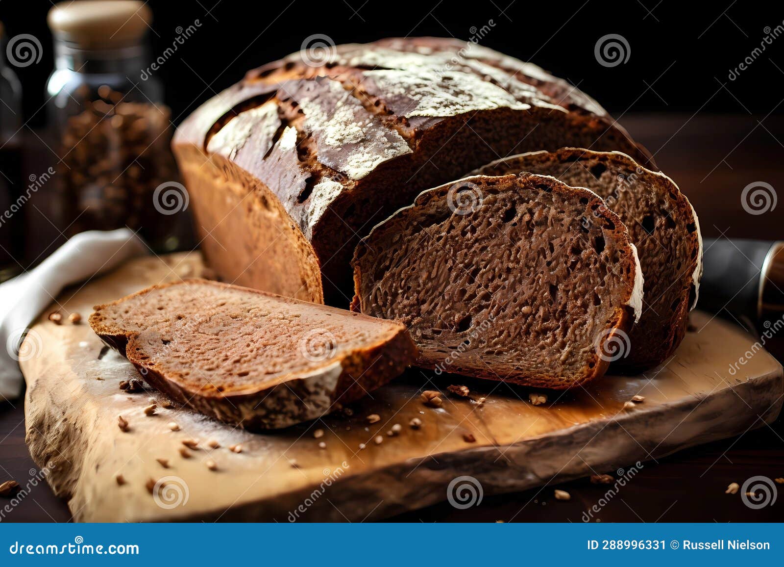 Rye Bread Germany (Generative AI) Stock Illustration Illustration