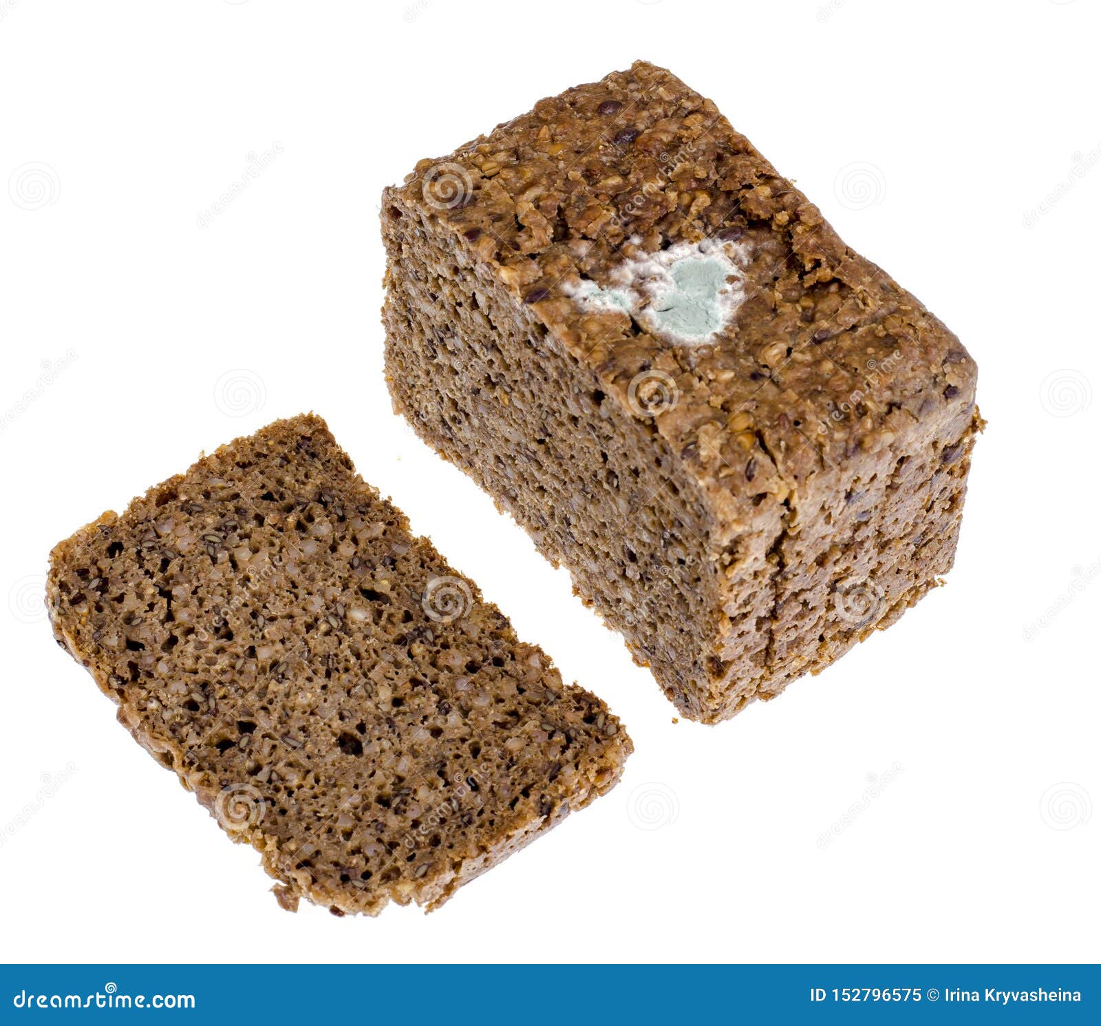 Rye bread with mold stock image. Image of fresh, mouldy 152796575