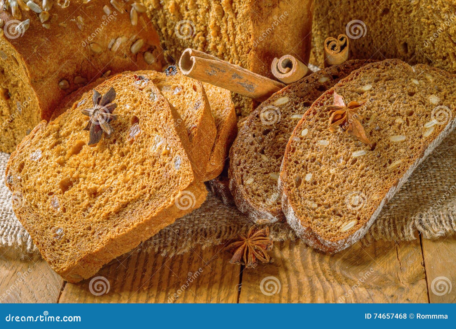 Rye bread stock photo. Image of product, sticks, sliced 74657468