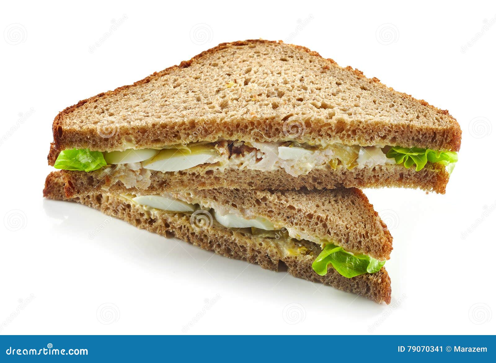 Rye Bread Sandwich with Chicken and Egg Stock Image Image of cheese