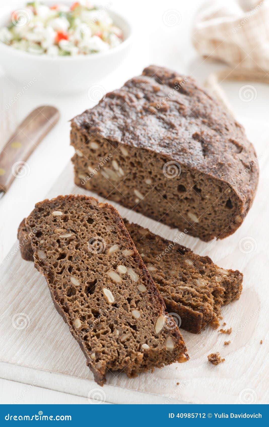 Rye bread with seeds stock photo. Image of healthy, nutrition 40985712