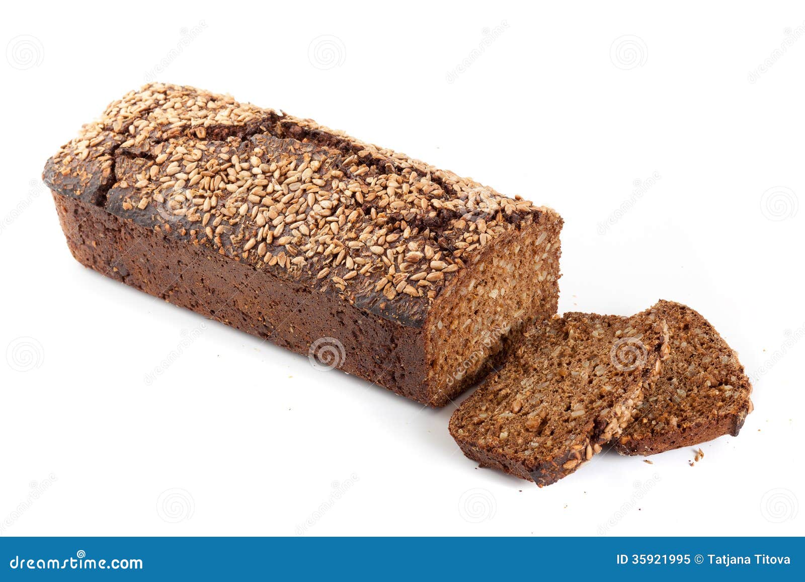 Rye Bread with Sunflower Seeds Stock Image Image of homemade, natural