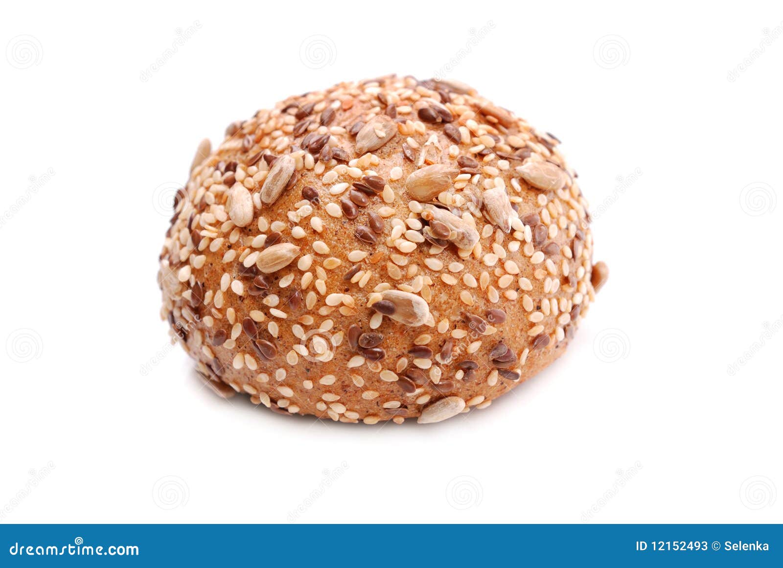 Rye bun with seeds stock image. Image of delicious, macro - 12152493