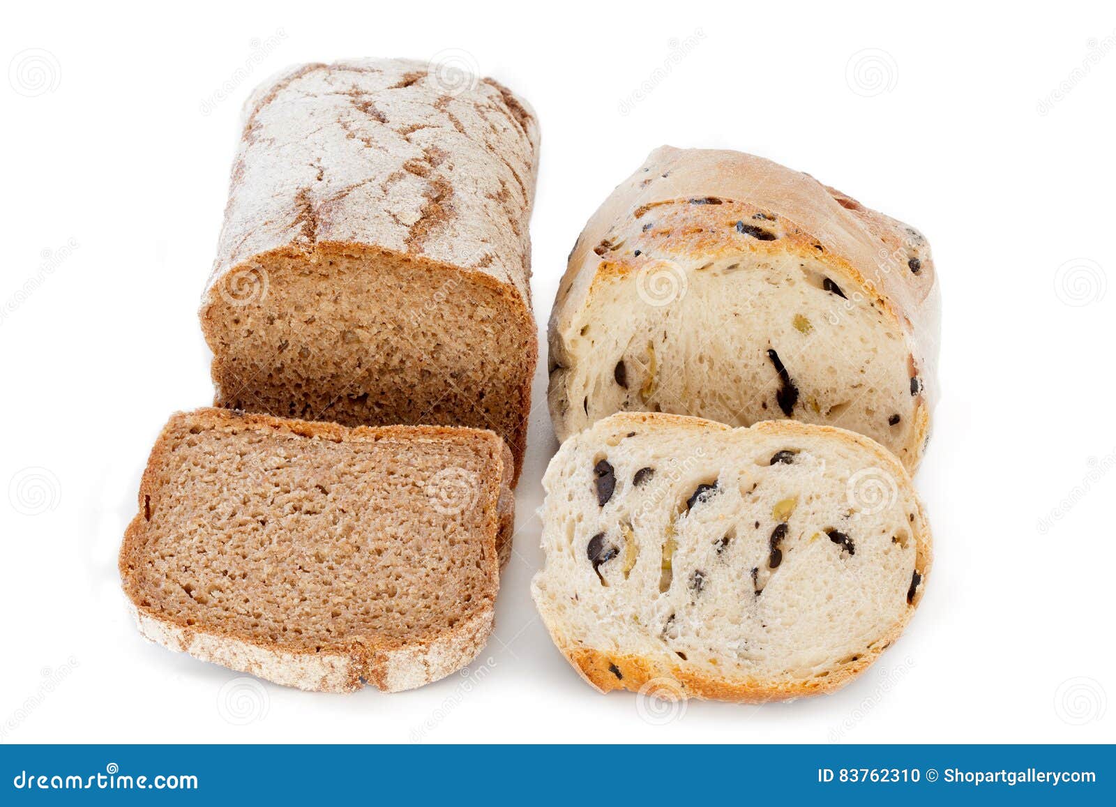 Rye and Olive Bread stock photo. Image of nutrition, wheat 83762310