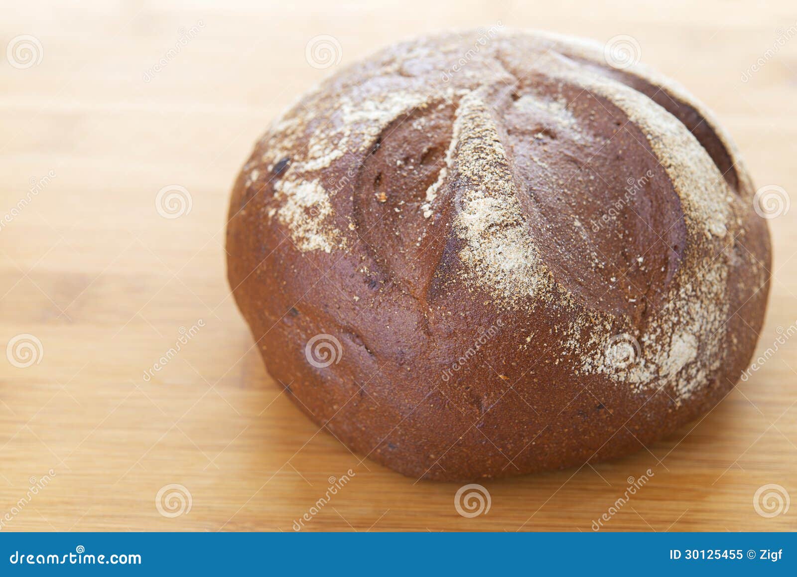 Rye Round Freshly Baked Bread Stock Image Image of eatable, freshness