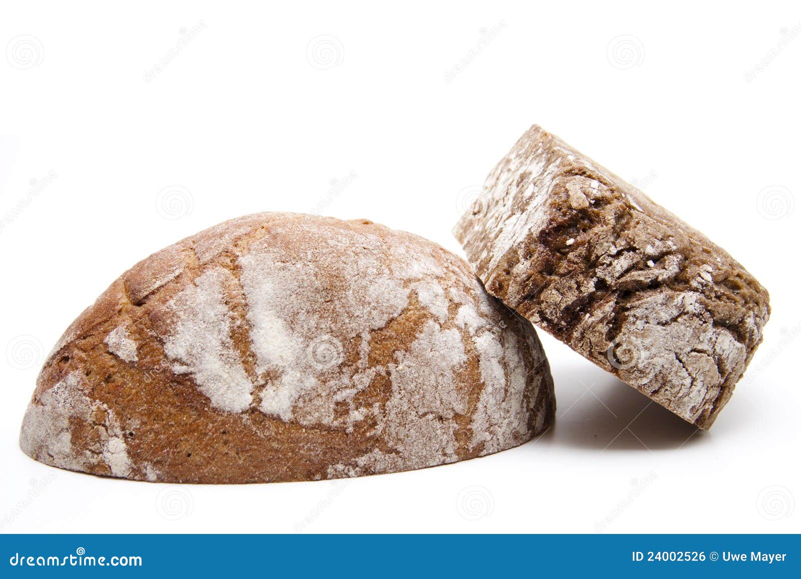Rye and wholemeal bread stock photo. Image of baked, halves 24002526