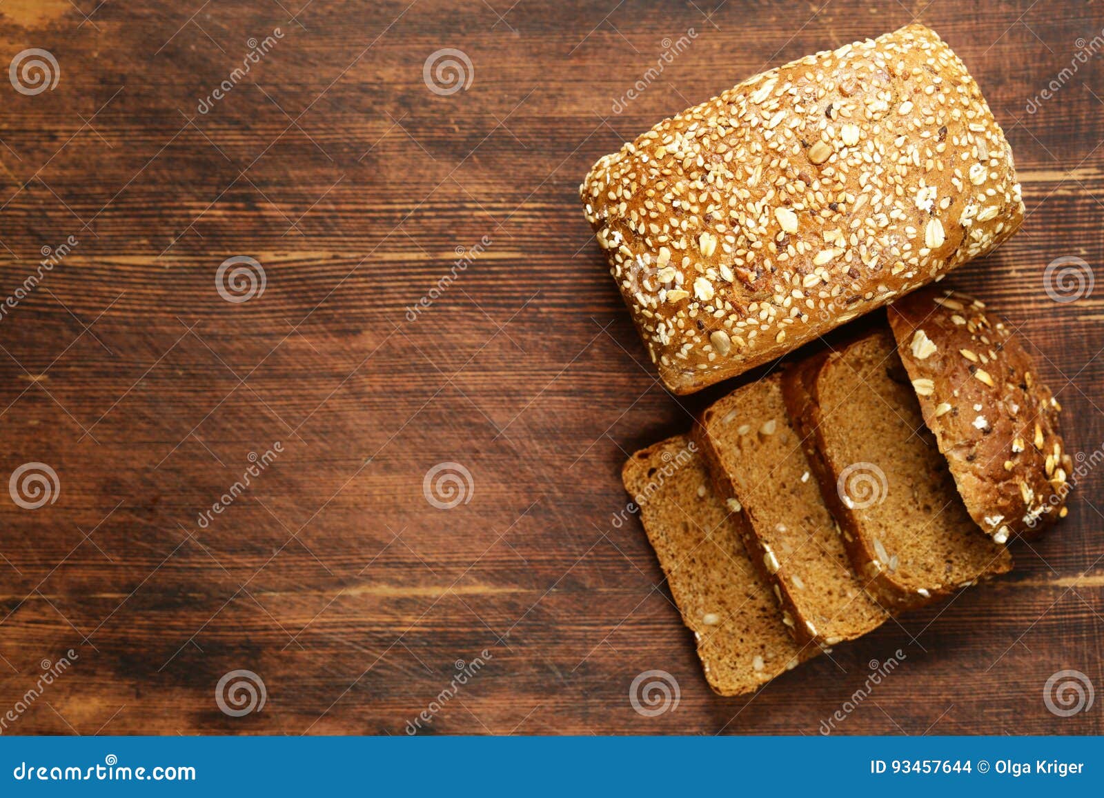 Rye wholemeal bread stock photo. Image of flour, tasty 93457644
