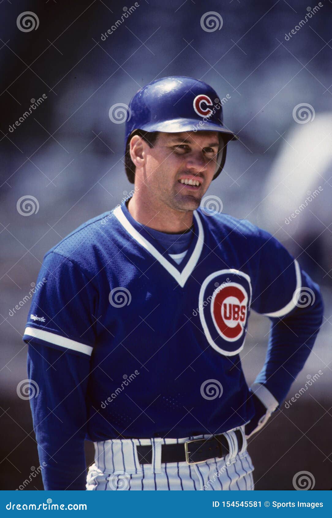 1988 RYNE SANDBERG Chicago Cubs BASEBALL ACTION Glossy Photo 8x10 PICTURE WOW!
