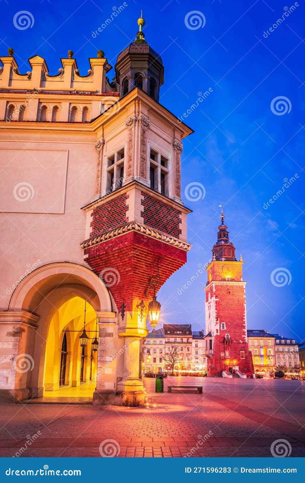 rynek square in krakow, poland is a charming medieval marketplace