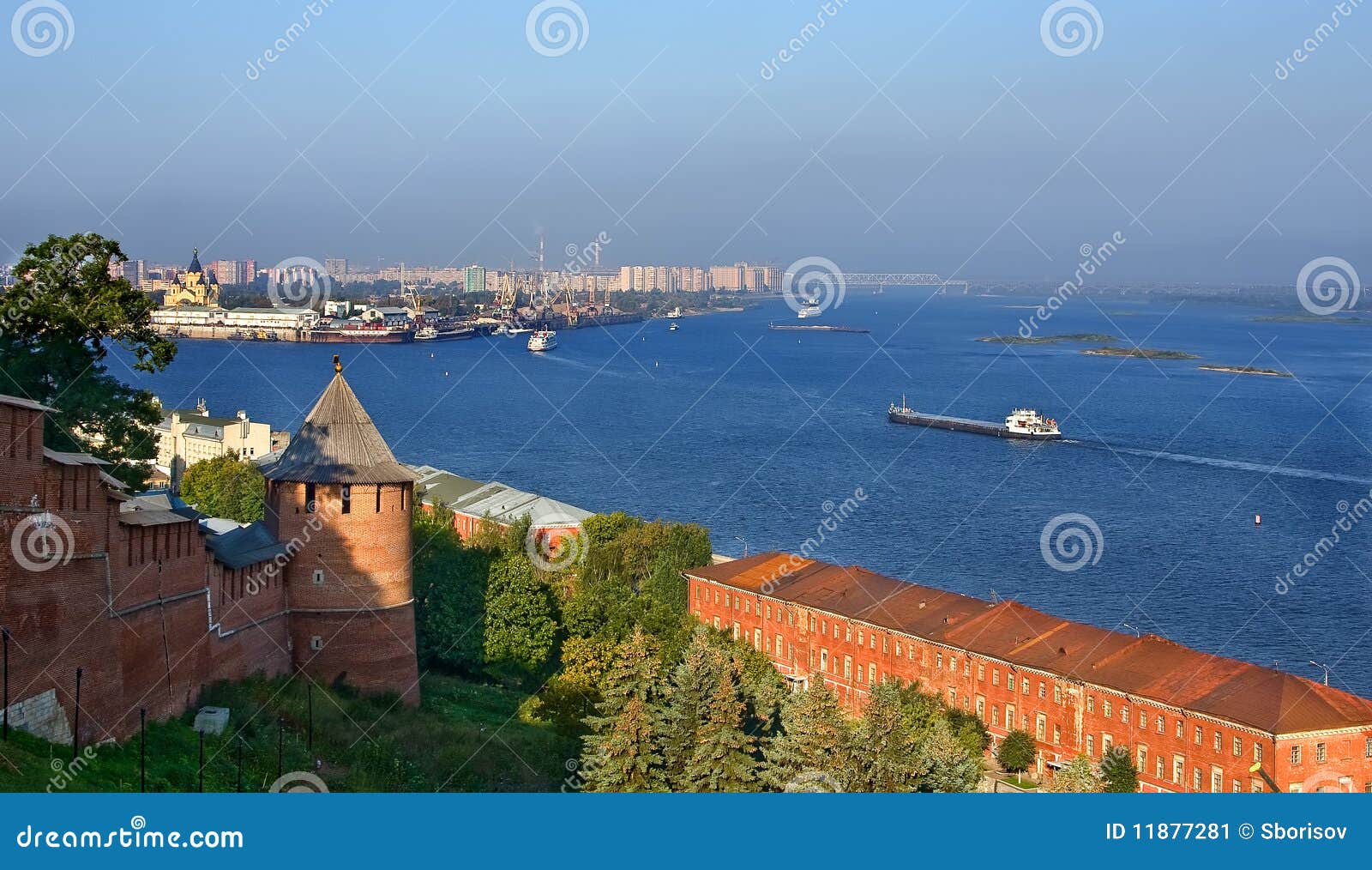 Ríos de Volga y de Oka imagen de archivo. Imagen de verano 11877281