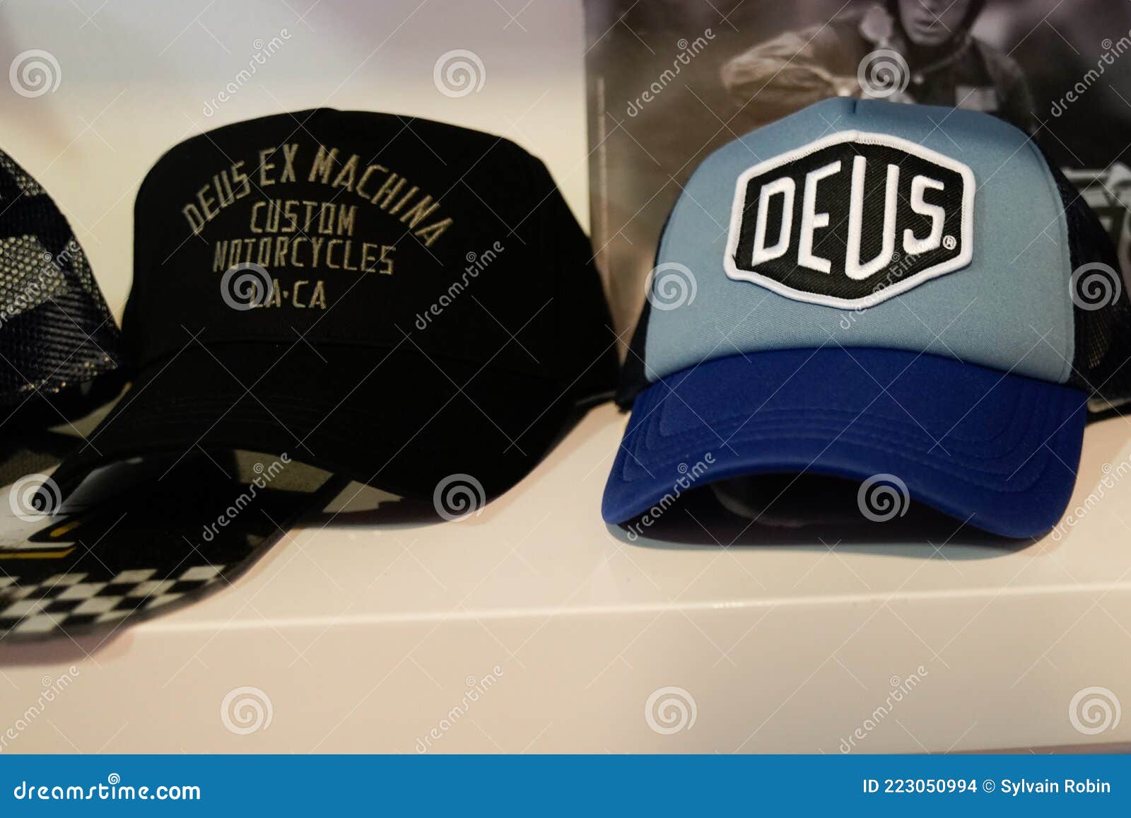 Deus Custom Motorcycles Cap in the Store with Text Logo and Brand Sign Editorial Stock Image - Image of culture, 223050994