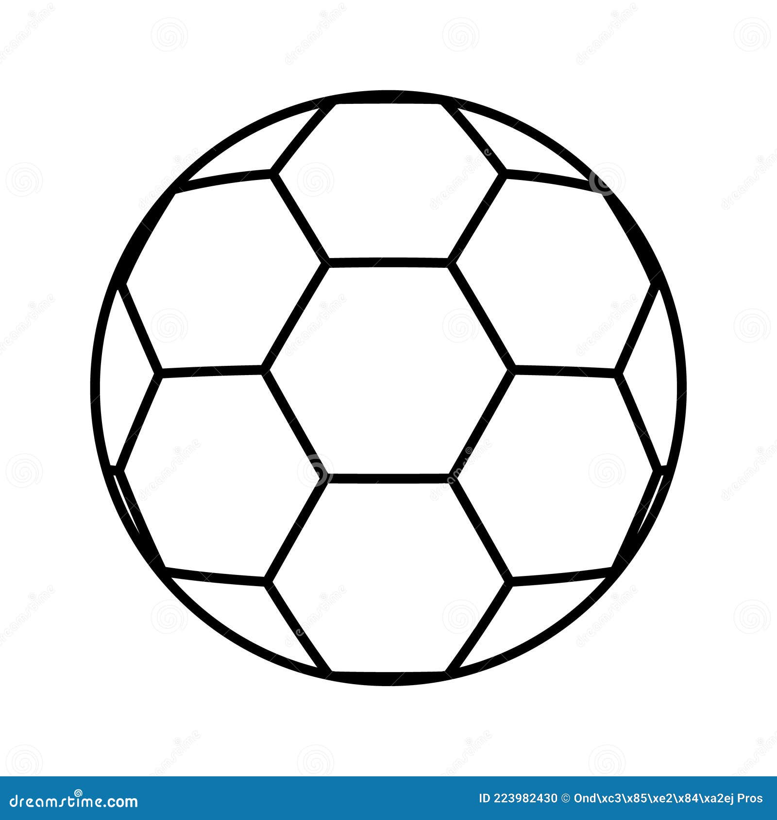 Símbolo De Bola De Futebol De Futebol Objeto De Jogo Web De Desenho Isolado  De Gol único Ilustração Vetorial De Desenho Ilustração do Vetor -  Ilustração de rede, objeto: 223982430