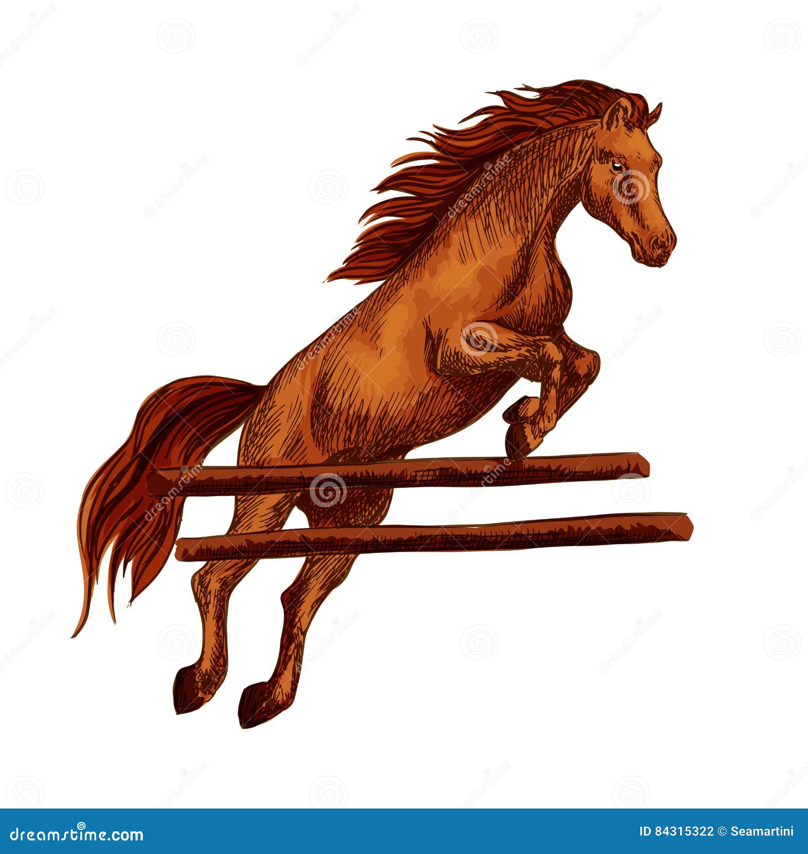 Ilustrações De Cavalos De Salto PNG , Clipart De Cavalo, Saltar