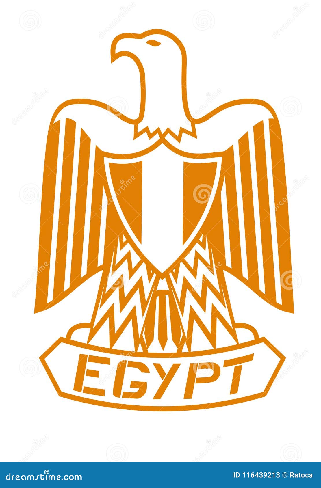 Símbolo Del águila De Egipto Ilustración del Vector - Ilustración de  muestra, creativo: 116439213