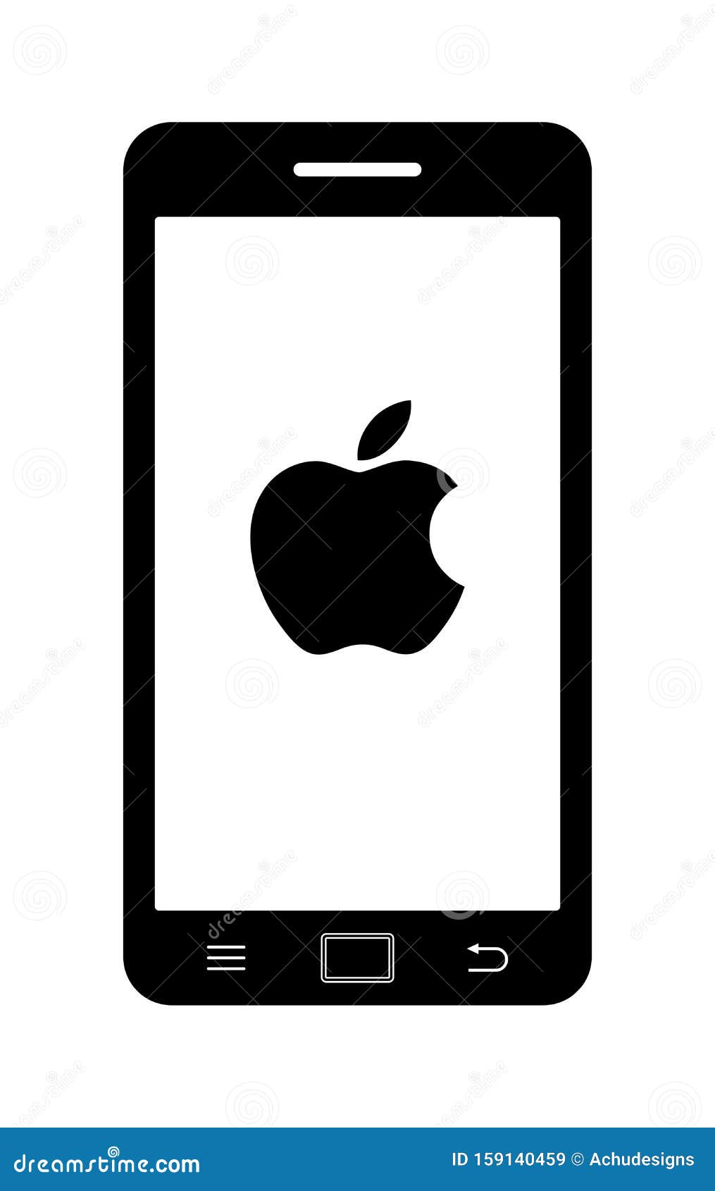 SÃmbolo Del Logotipo Del Icono De Apple Iphone Imagen de archivo editorial  - Ilustración de antena, negro: 159140459